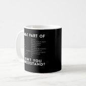 What Part Of Don't You Understand? CNC Machinist Coffee Mug (Front Left)