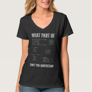 What Part Of Don't You Understand Computer Science T-Shirt