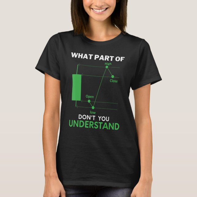 What Part Of Don't You Understand Day Trading Mark T-Shirt (Front)