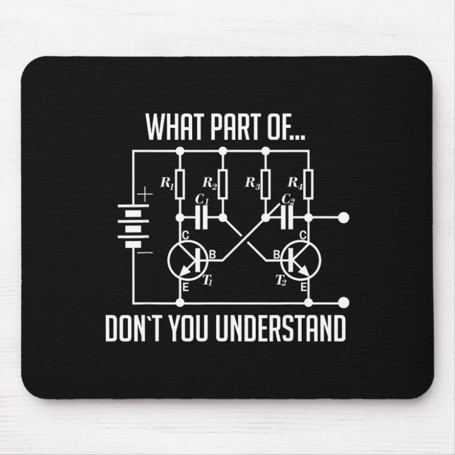 What Part Of Don't You Understand Engineer Gift  Mouse Pad (Front)