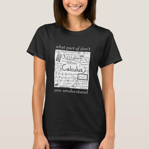 what part of dont you understand funny math T_Shirt