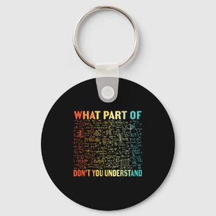 What Part Of Don't You Understand _ Funny Math Tea Keychain