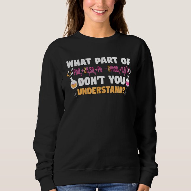 What Part Of Dont You Understand Reaction Scientis Sweatshirt (Front)