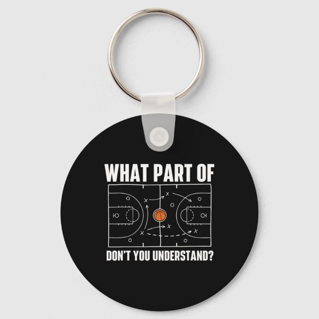 What Part Of Don't You Understand - Sketll Player  Keychain (Front)