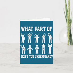 What Part Of Don't You Understand Soccer Referee H Card