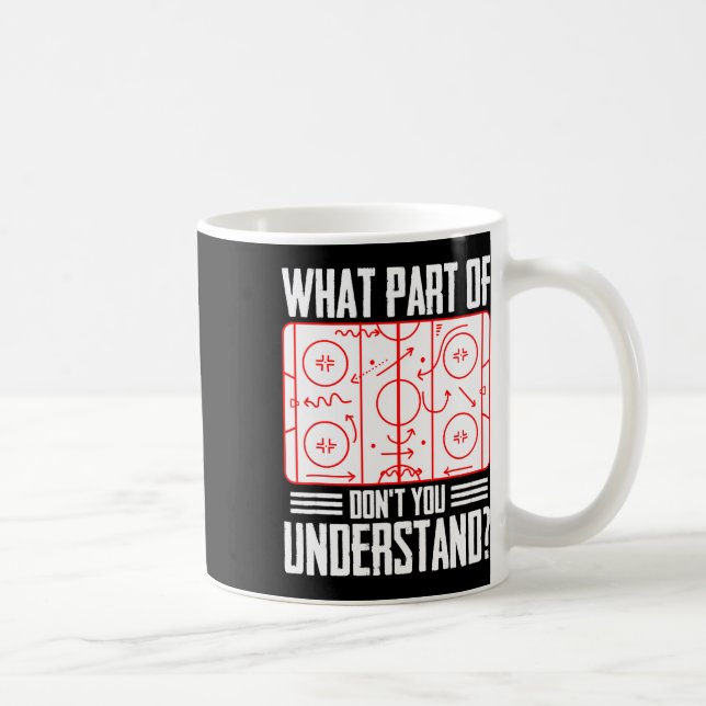 What Part Of Hockey Don't You Understand Ice Hocke Coffee Mug (Right)