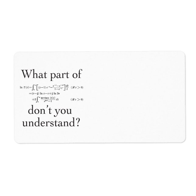 What Part of... Label (Front)