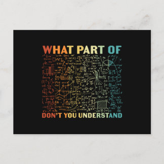 What Part of Math Postcard