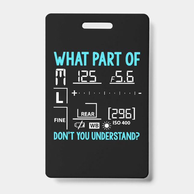 What Part Of Photographer Badge (Front)