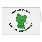 What part of Ribbit... (Front Horizontal)