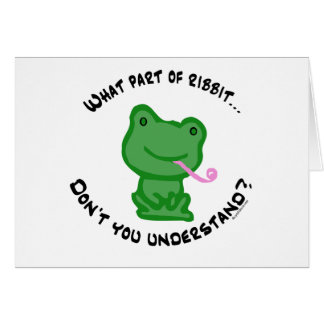 What part of Ribbit...