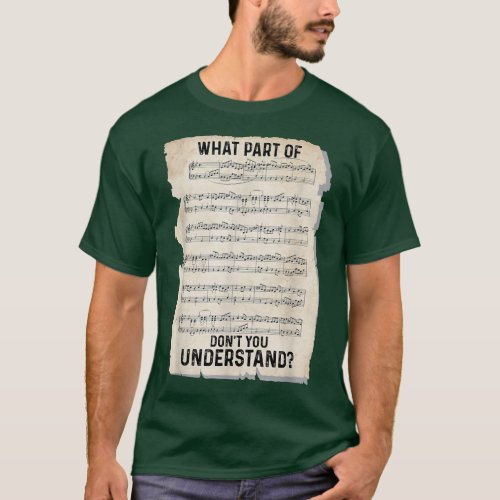 What Part Of The Music Notes You Dont Understand  T_Shirt