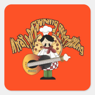 What’s-a-cooking-good-a-looking Square Sticker