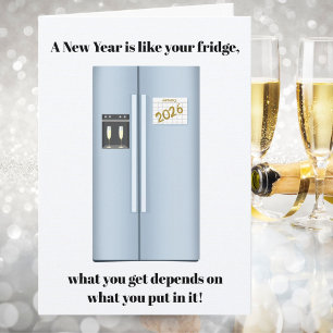 What’s in Your New Year Fridge? Happy New Years Card