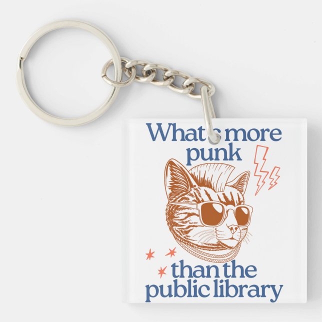 What’s more punk than the public library keychain (Front)