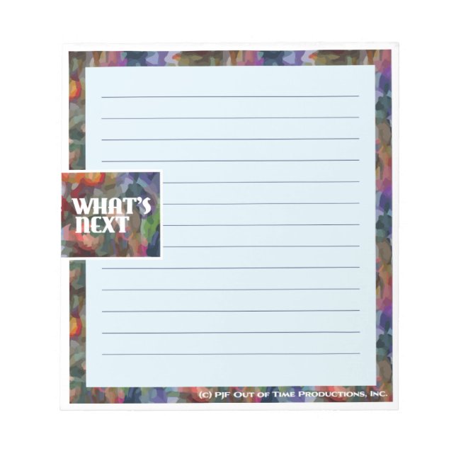 What’s Next Color Power 5.5x6 lined notepad (Front)