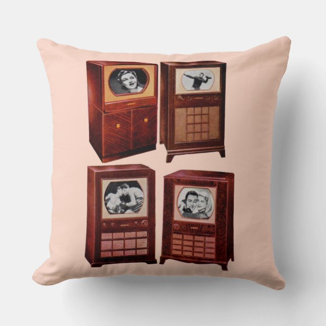 What’s on TV Throw Pillow (Front)