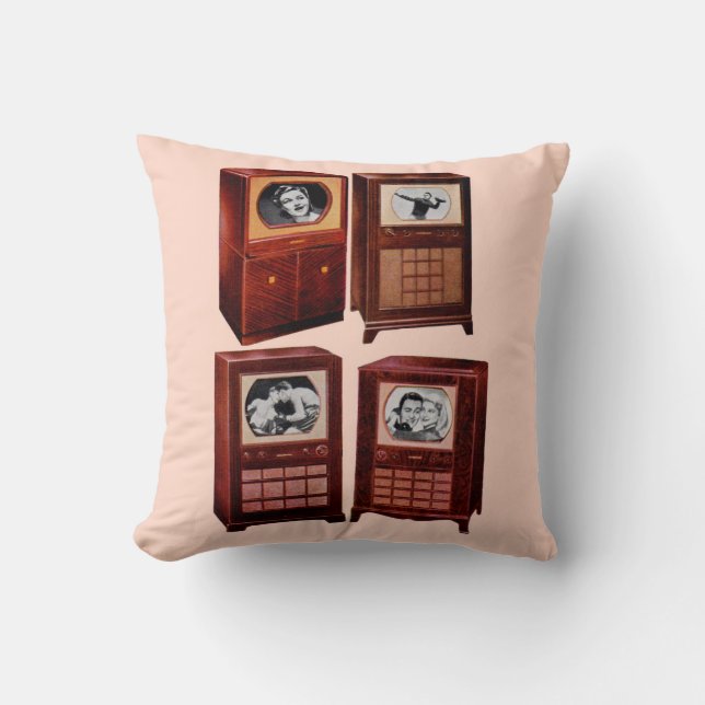 What’s on TV Throw Pillow (Front)