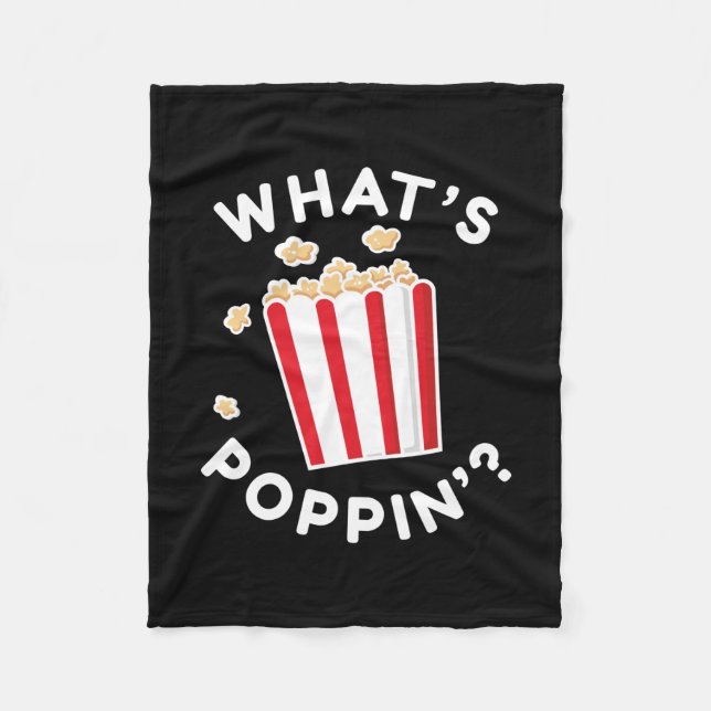 What’s Poppin’ Fleece Blanket (Front)