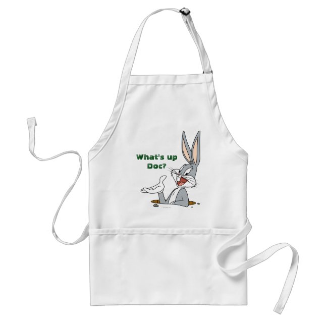 WHAT’S UP DOC?™ BUGS BUNNY™ Rabbit Hole Adult Apron (Front)