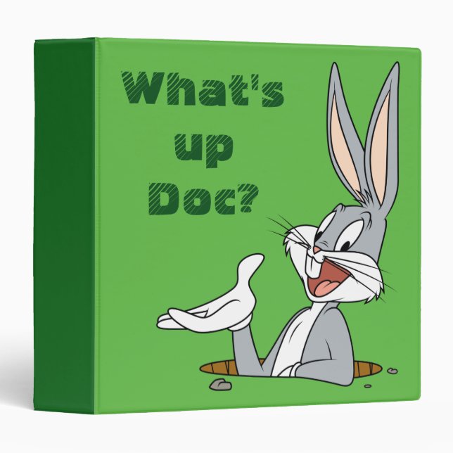 WHAT’S UP DOC?™ BUGS BUNNY™ Rabbit Hole Binder (Front/Spine)