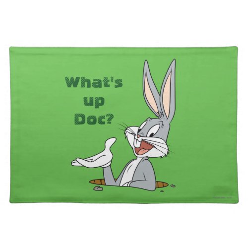 WHATS UP DOC BUGS BUNNY Rabbit Hole Cloth Placemat