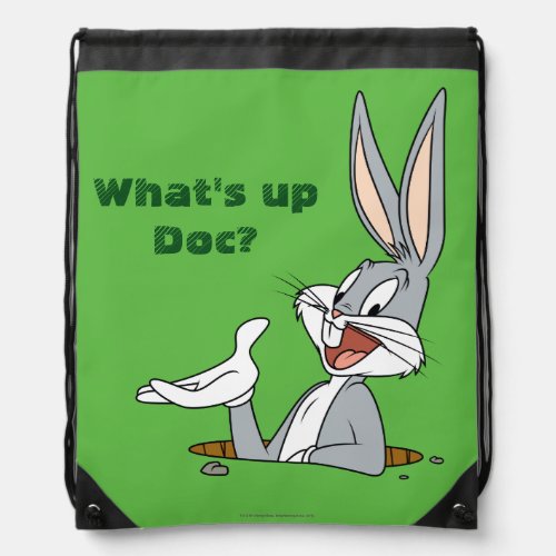 WHATS UP DOC BUGS BUNNY Rabbit Hole Drawstring Bag