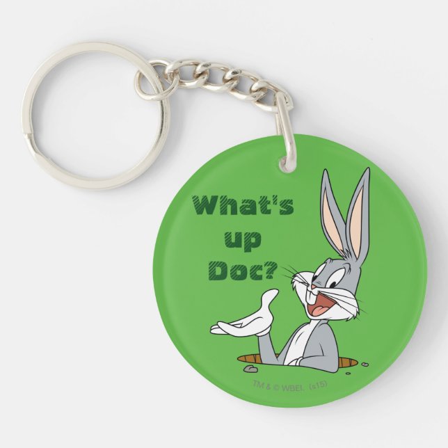 WHAT’S UP DOC?™ BUGS BUNNY™ Rabbit Hole Keychain (Front)