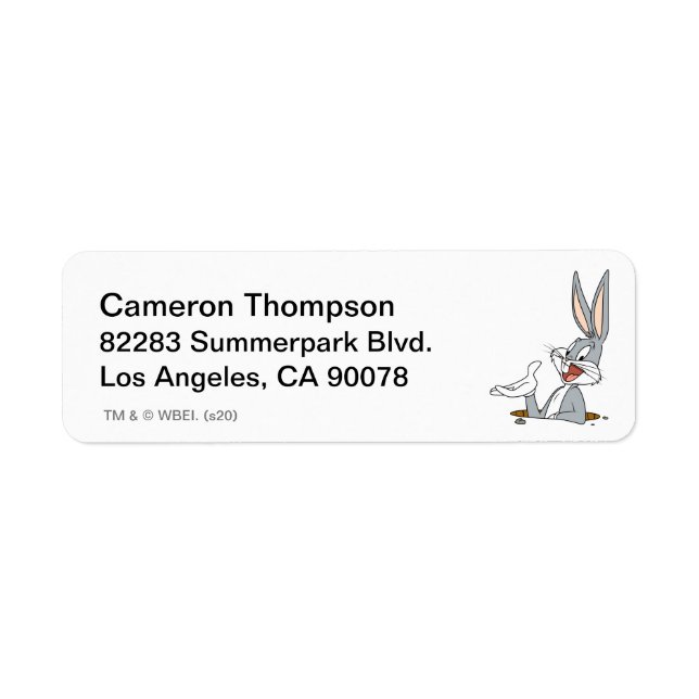 WHAT’S UP DOC?™ BUGS BUNNY™ Rabbit Hole Label (Front)