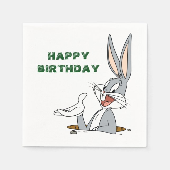 WHAT’S UP DOC?™ BUGS BUNNY™ Rabbit Hole Napkins (Front)