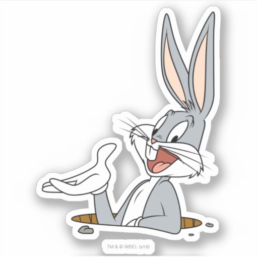 WHAT’S UP DOC?™ BUGS BUNNY™ Rabbit Hole Sticker | Zazzle