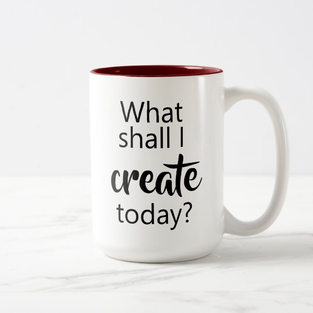 What Shall I Create Today? Coffee Mug (Right)