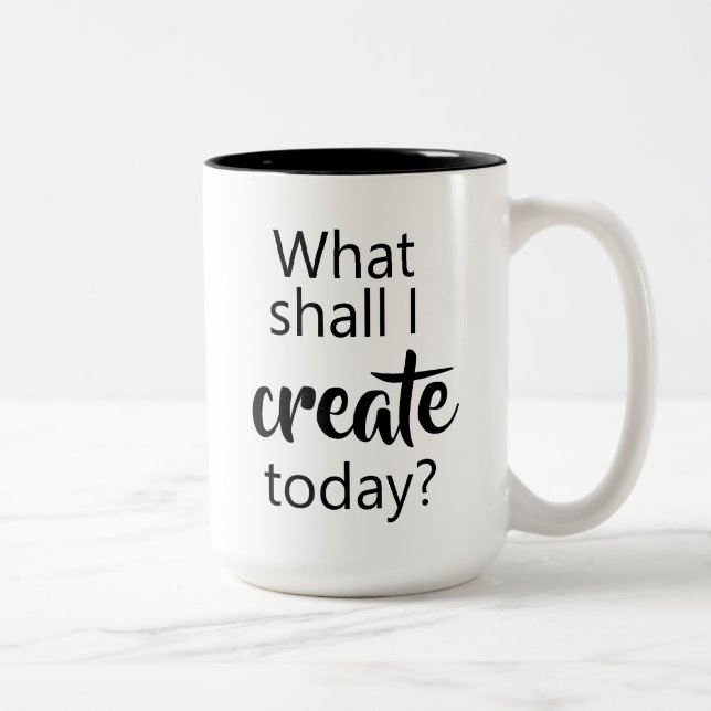 What Shall I Create Today? Coffee Mug (Right)