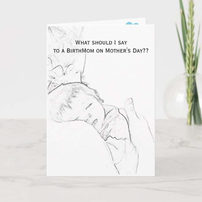 What Should I Say On Mother's Day? Card (Front)