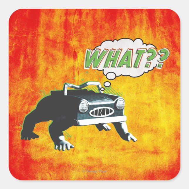 What? Square Sticker (Front)