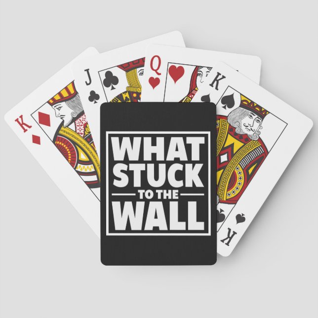 What Stuck to the Wall Official Logo Card Deck (Back)
