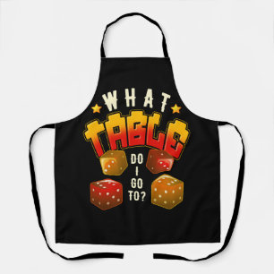 What Table Do I Go To Funny Bunco Game Night Bunco Apron