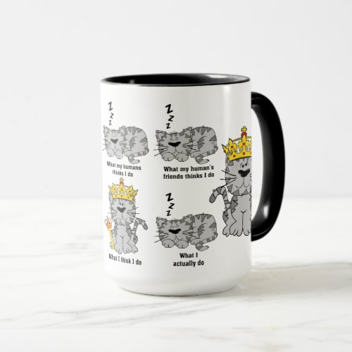 What The Cat Thinks Funny Mug