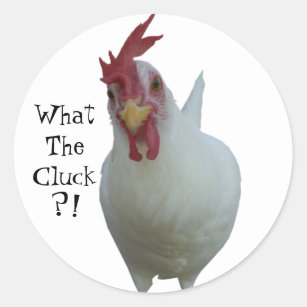 What The Cluck?! Classic Round Sticker