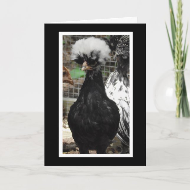 What the Cluck is Happening Funny Chicken Pun Card (Front)