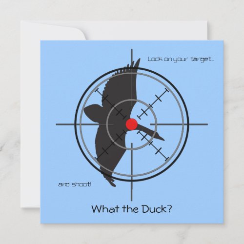 What the duck Birthday party invite