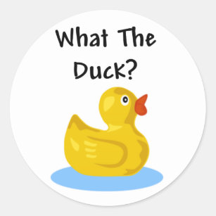 What The Duck? Classic Round Sticker