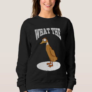 What The Duck Duck Morning Grouch Coffee Rubber Du Sweatshirt