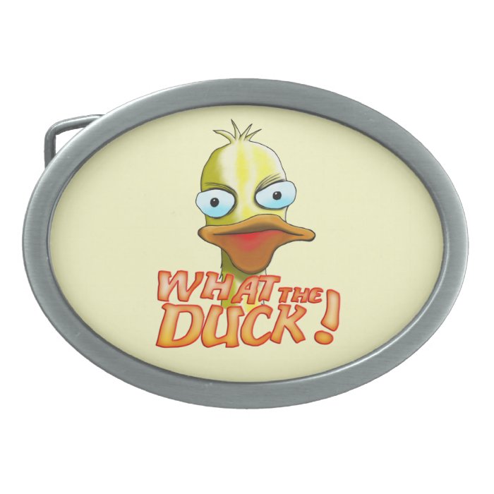 What the Duck Oval Belt Buckle