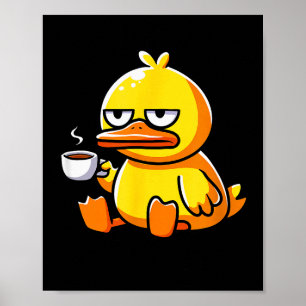 What The Duck Owner I Love Ducks Lover Funny Rubbe Poster