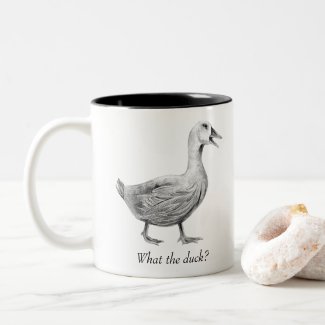 What the Duck? Two-Tone Coffee Mug