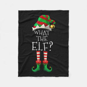 What The Elf Christmas Family Matching Group Fun Fleece Blanket