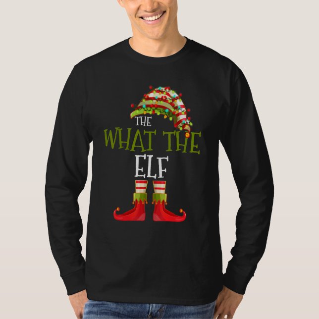 What The Elf Group Matching Family Christmas  2 T-Shirt (Front)