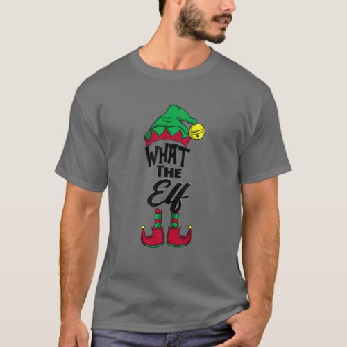 What The Elf Matching Christmas Family Pajamas Pj  T_Shirt