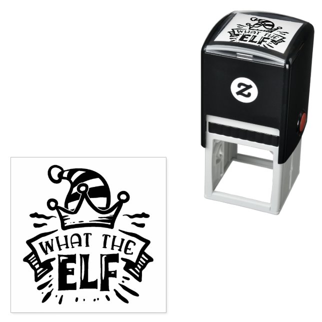 What the Elf Self Inking Rubber Stamp (In Situ)